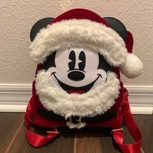 Santa Mickey Loungefly backpack
